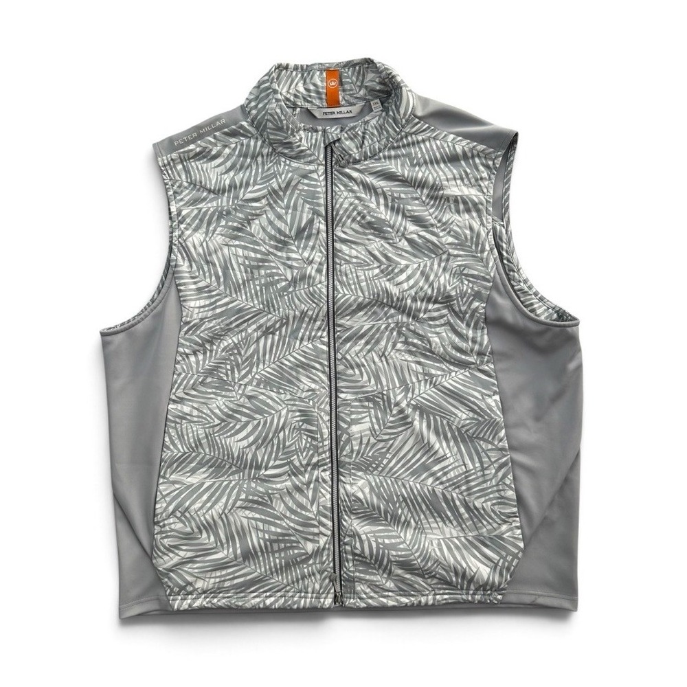 Peter Millar Crown Sport Gale Gray Fuse Elite Hybrid Golf Vest Men's Size 2XL